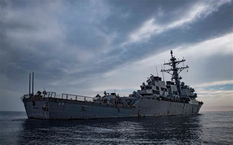 US Navy warship in Red Sea intercepts three missiles heading north out of Yemen